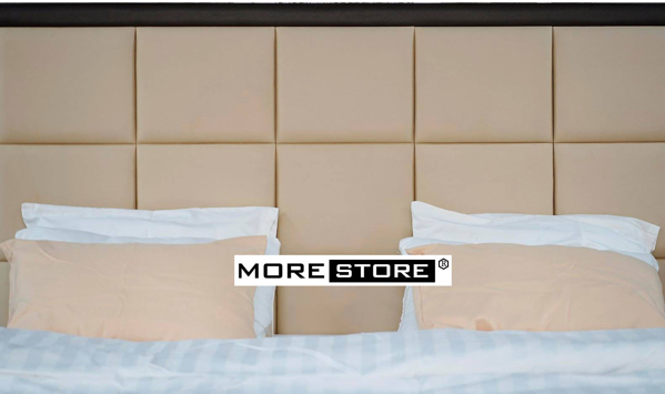 Ảnh của Giường ngủ bọc da đầu giường kẻ ô vuông