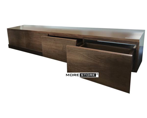 Ảnh của Kệ tivi gỗ veneer óc chó hiện đại