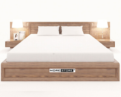 Ảnh của Giường ngủ gỗ công nghiệp venner óc chó