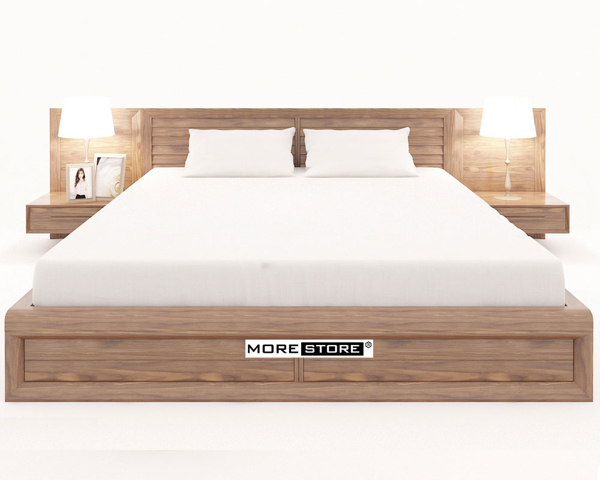 Ảnh của Giường ngủ gỗ công nghiệp venner óc chó