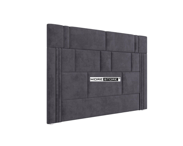 Ảnh của Đầu giường bọc nỉ màu đen phong cách hiện đại