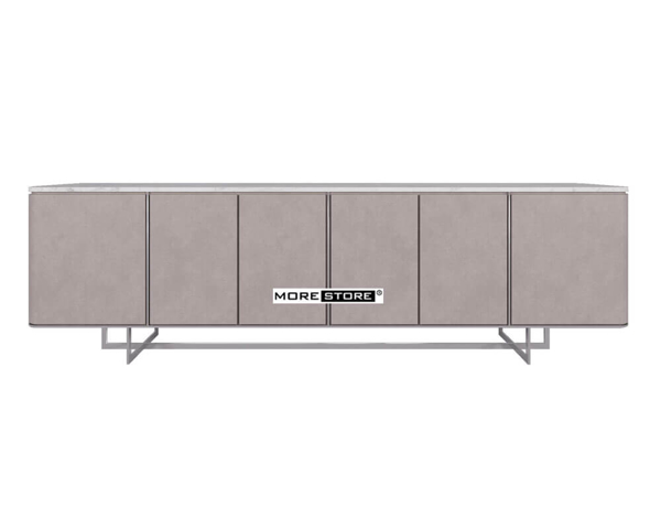 Ảnh của Kệ tủ gỗ hiện đại mặt đá chân sắt cao cấp