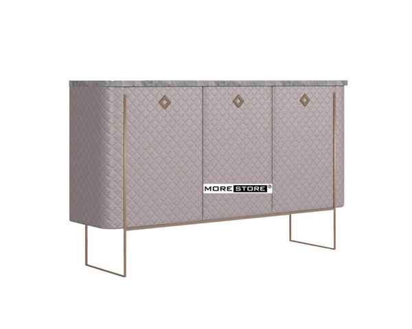 Ảnh của Kệ tủ đơn giản với khung inox mạ vàng kết hợp mặt đá cao cấp