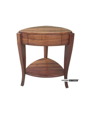 Ảnh của Ghế đôn trang trí gỗ óc chó cao cấp