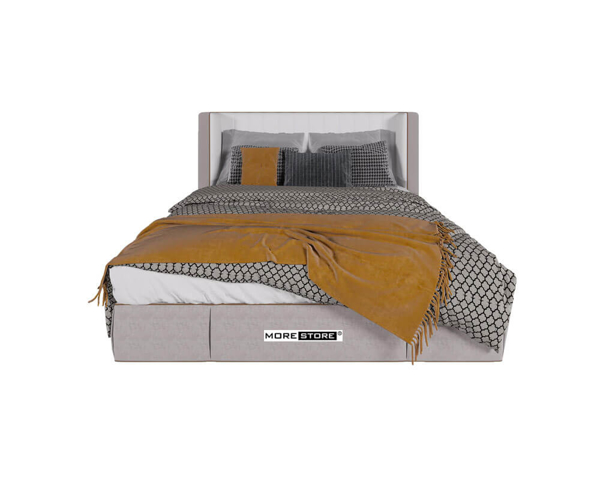 Ảnh của Mẫu giường ngủ bọc nỉ màu xám tinh tế