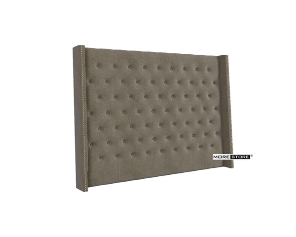 Ảnh của Mẫu đầu giường bọc nỉ màu xám hiện đại