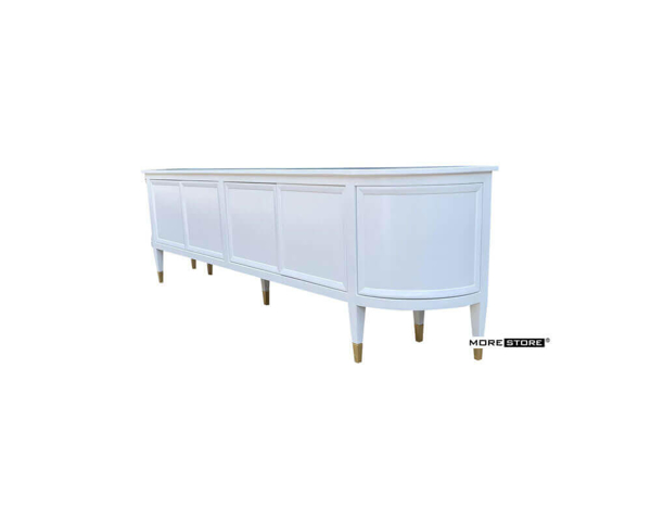 Ảnh của Mẫu kệ tủ ti vi hiện đại phun sơn màu trắng cao cấp