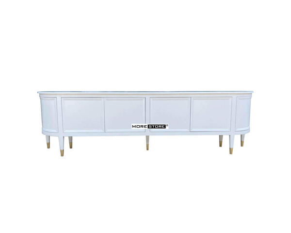 Ảnh của Mẫu kệ tủ ti vi hiện đại phun sơn màu trắng cao cấp