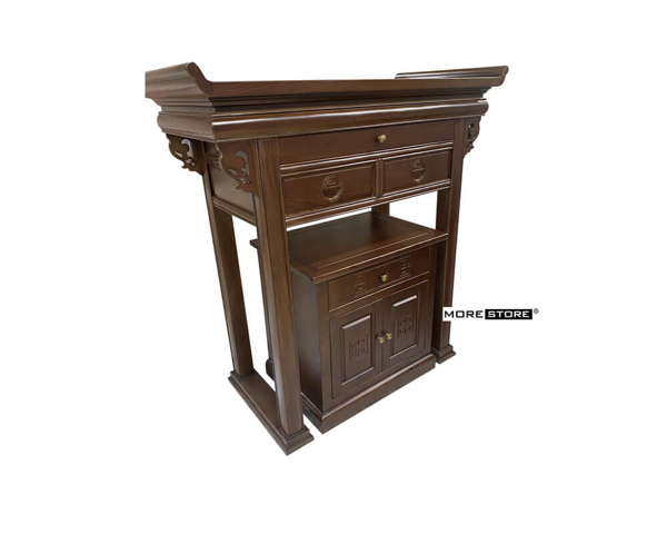 Ảnh của Mẫu tủ thờ gỗ tần bì cao cấp màu nâu sang trọng