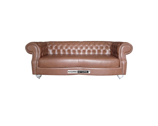 Ảnh của Mẫu sofa gỗ tự nhiên bọc da nhập khẩu cao cấp