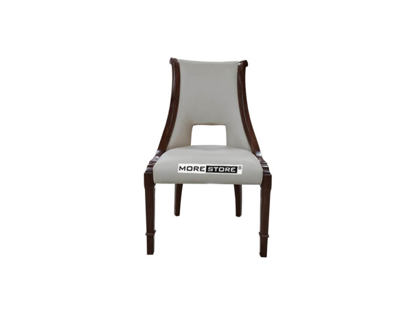 Ảnh của Ghế ăn bọc da khuyết lưng cách điệu