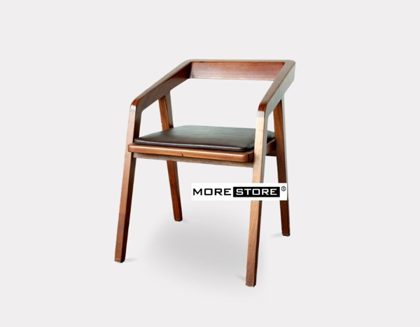 Ảnh của WODDEN DINING CHAIR/ GHẾ ĂN GỖ TỰ NHIÊN BỌC DA