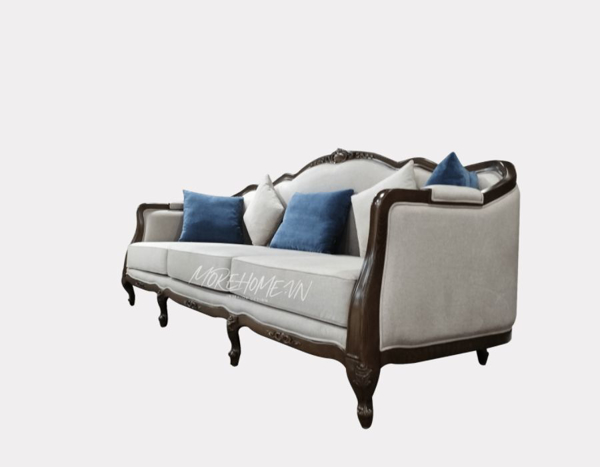 Ảnh của SOFA VĂNG 3 CHỖ BỌC NỈ GỖ TỰ NHIÊN